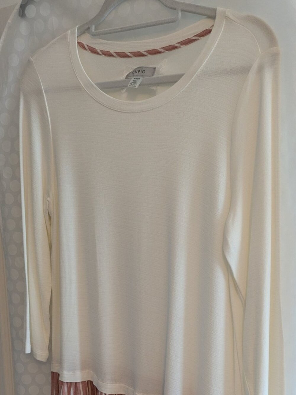 CUPIO Long Sleeve - Off White - Medium
